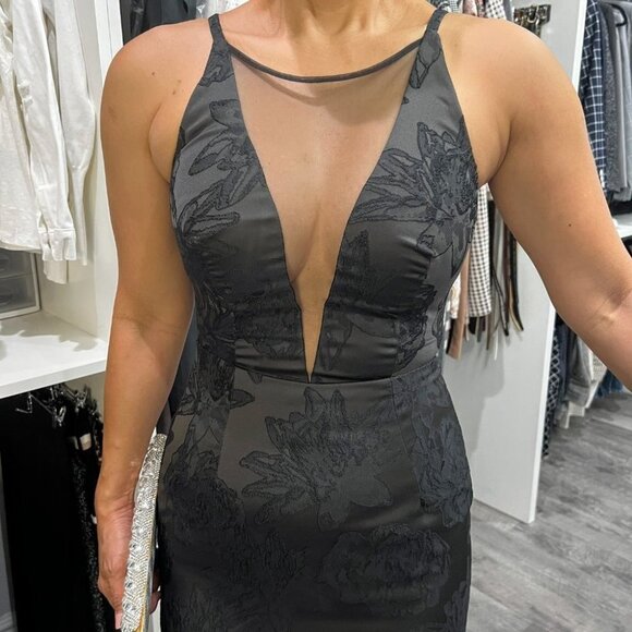 Dress the Population Black Sheer Dress $249 - Picture 4 of 11